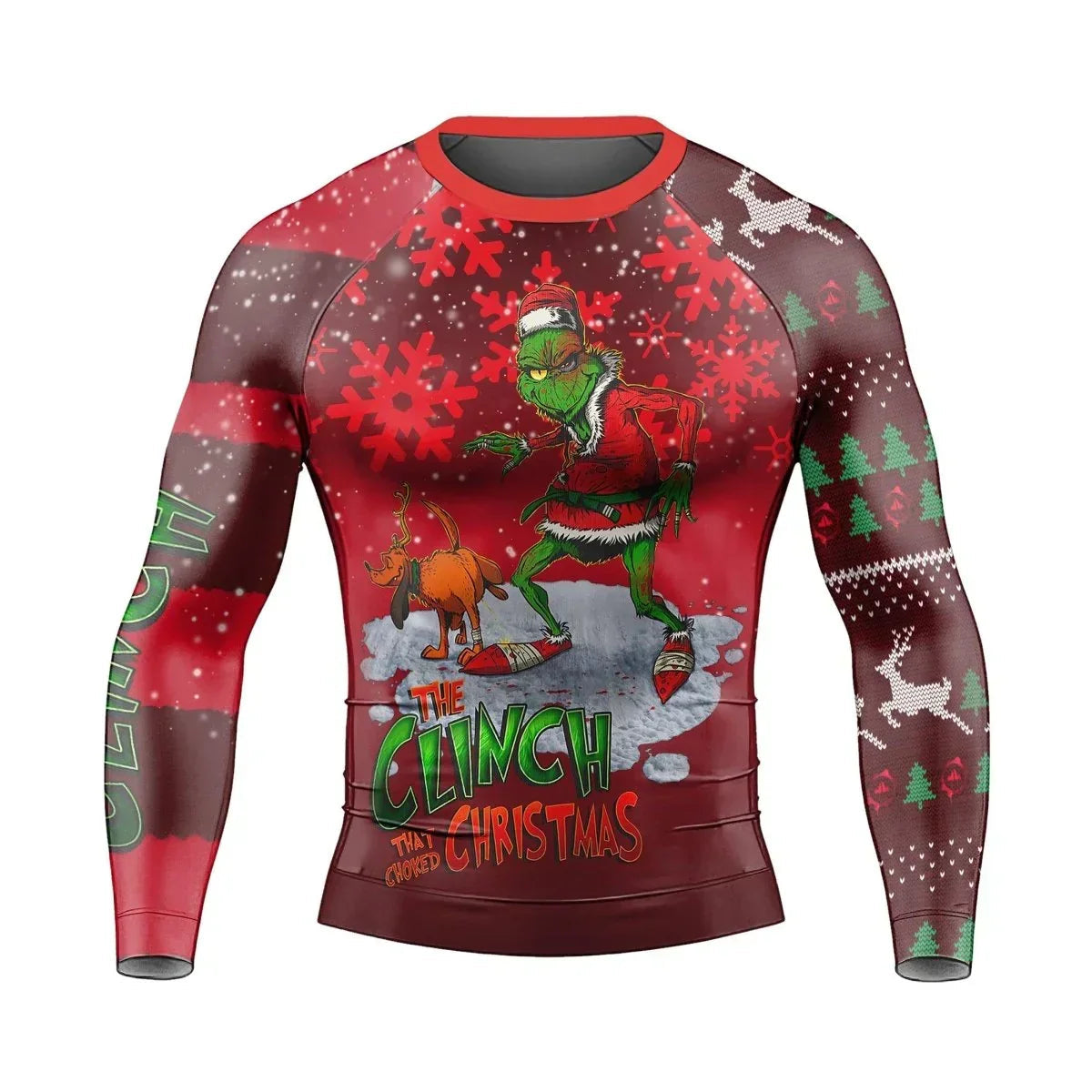 The Clinch Christmas Long Sleeve Rash Guard