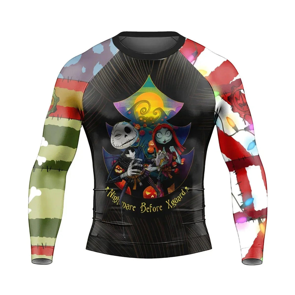 Oogie Boogie Christmas Long Sleeve Rash Guard