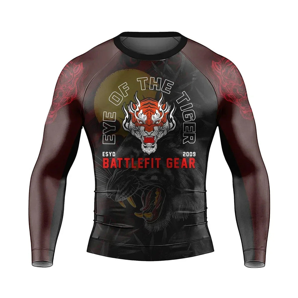 Shadow Tiger Long Sleeve Rash Guard