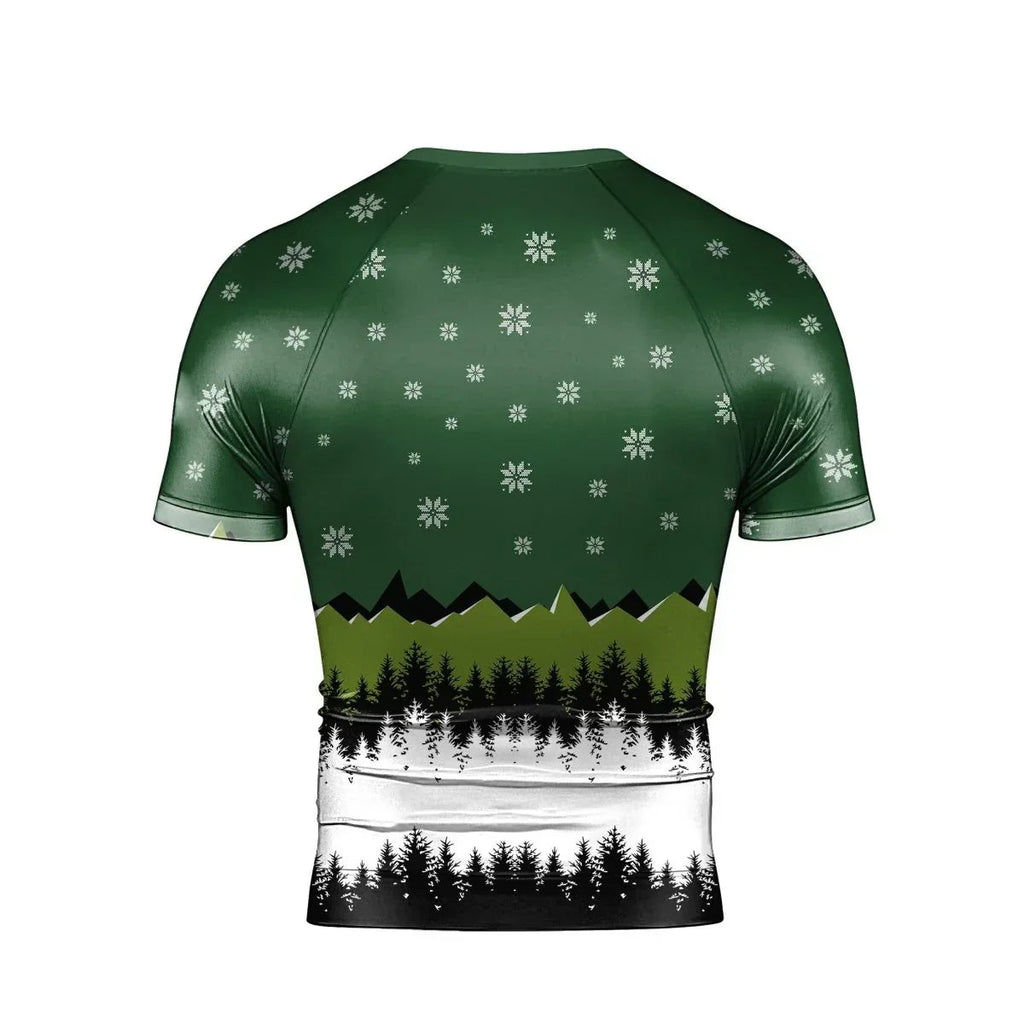 Clinch Santa Clause Short Sleeve Rash Guard