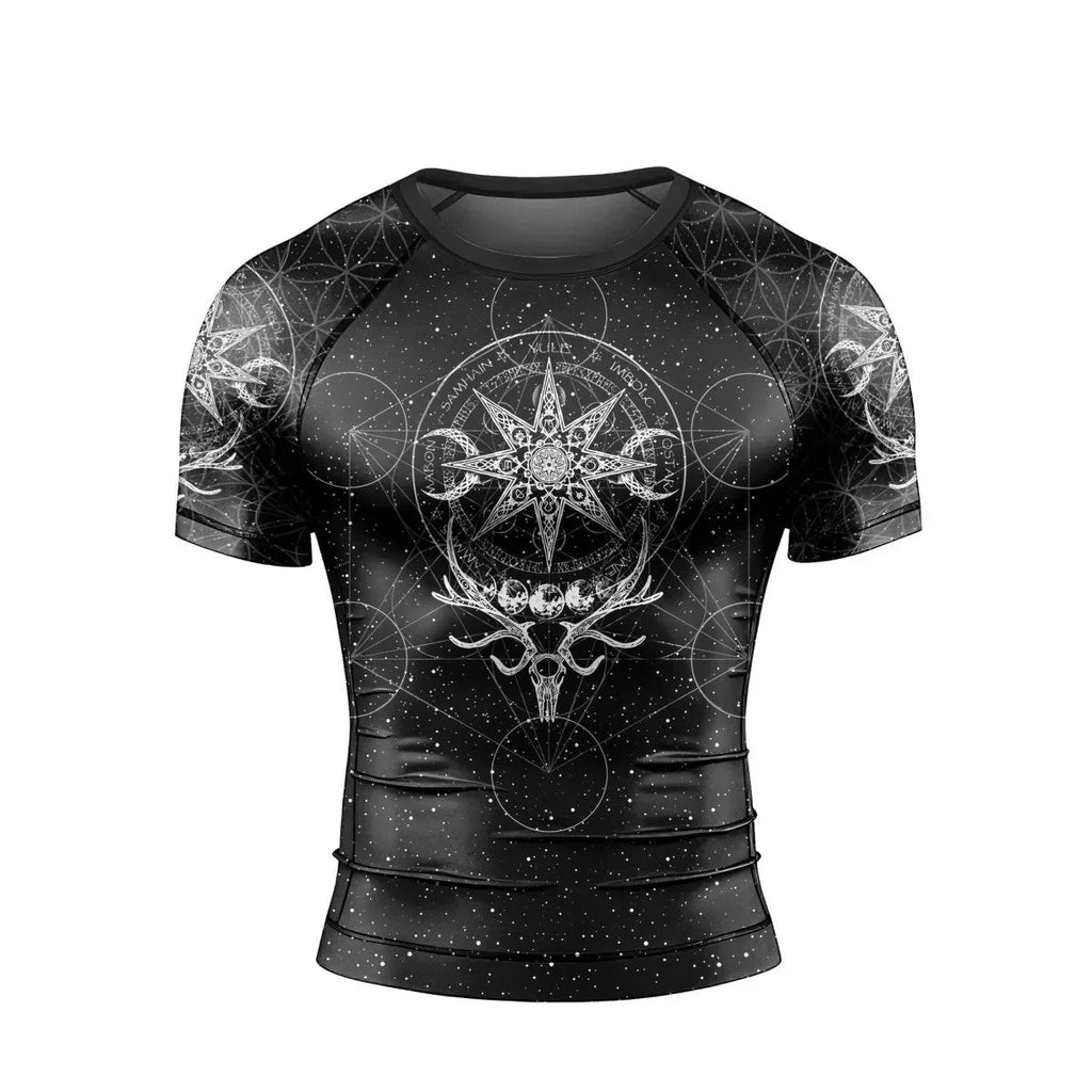 YULE Vikings Men's Short Sleeve Rash Guard