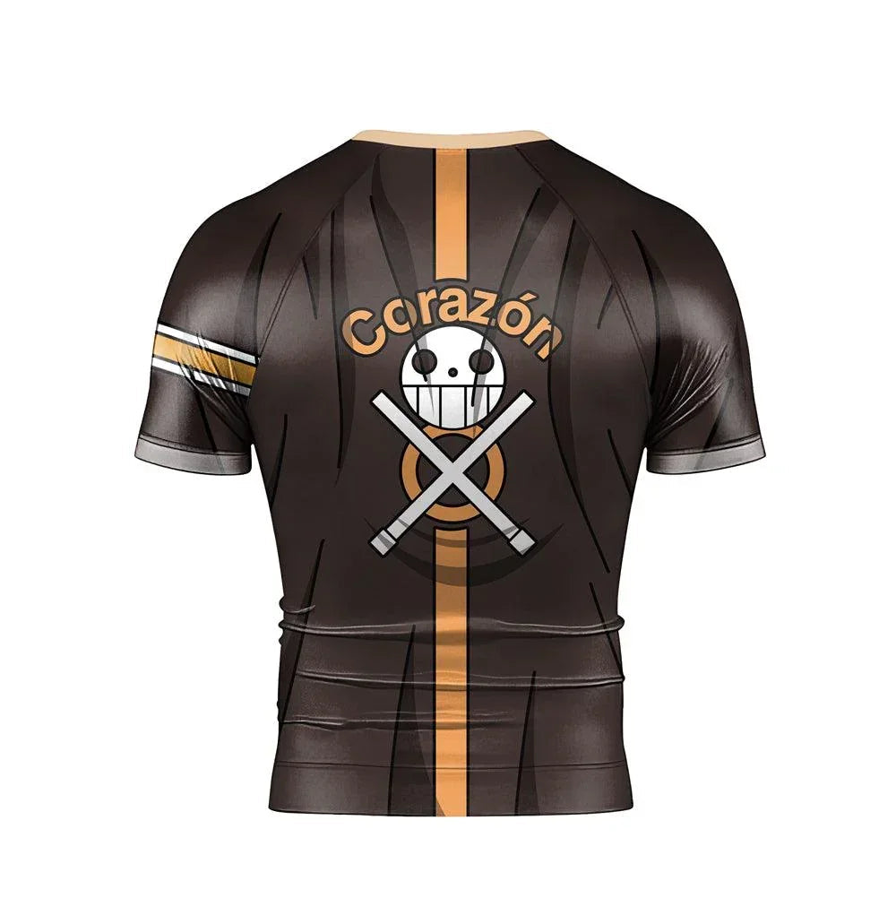 Trafalgar Law Skin One Piece Short Sleeve Rash Guard
