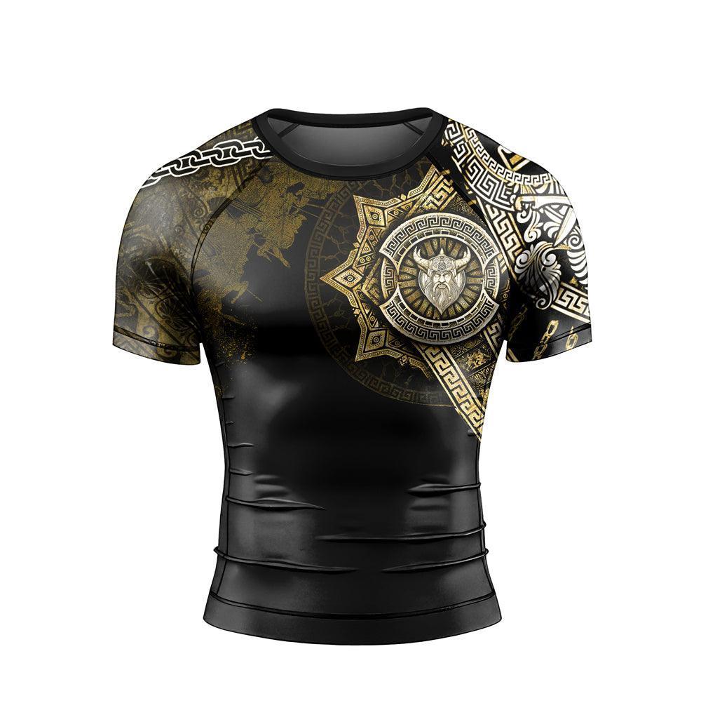 Viking Warrior Medal Short Sleeve Rash Guard