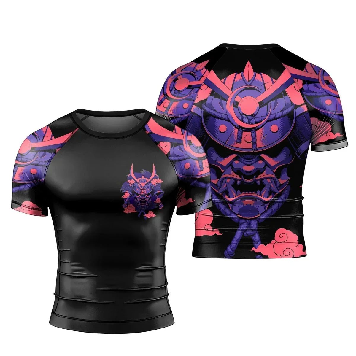 Devil Shogun Helmet Short Sleeve Rash Guard