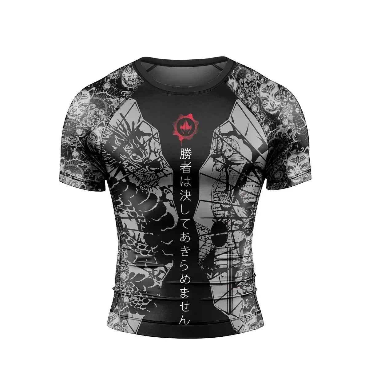 Samurai VS Dragon Men's Short Sleeve Rash Guard