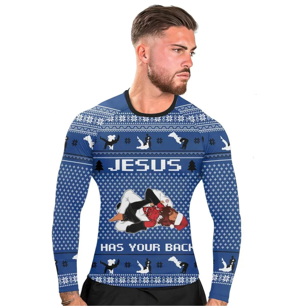 Holiday Savior Choking Long Sleeve Rash Guard