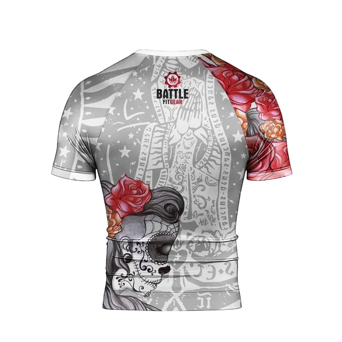 La Santa Muerte Men's Short Sleeve Rash Guard