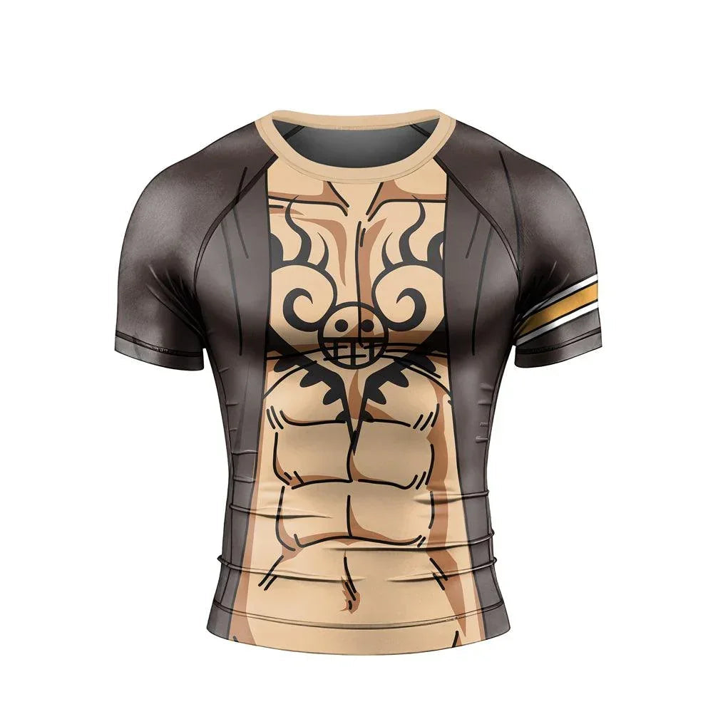 Trafalgar Law Skin One Piece Short Sleeve Rash Guard
