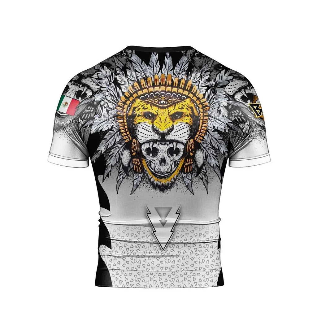 Aztec Warrior Men's Short Sleeve Rash Guard