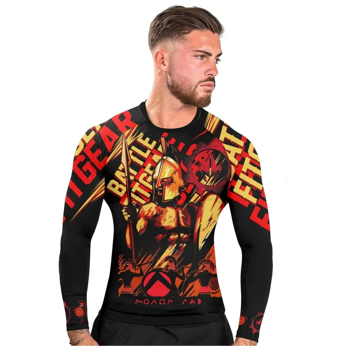 Spartan "Molon Labe" Men's Long Sleeve Rash Guard