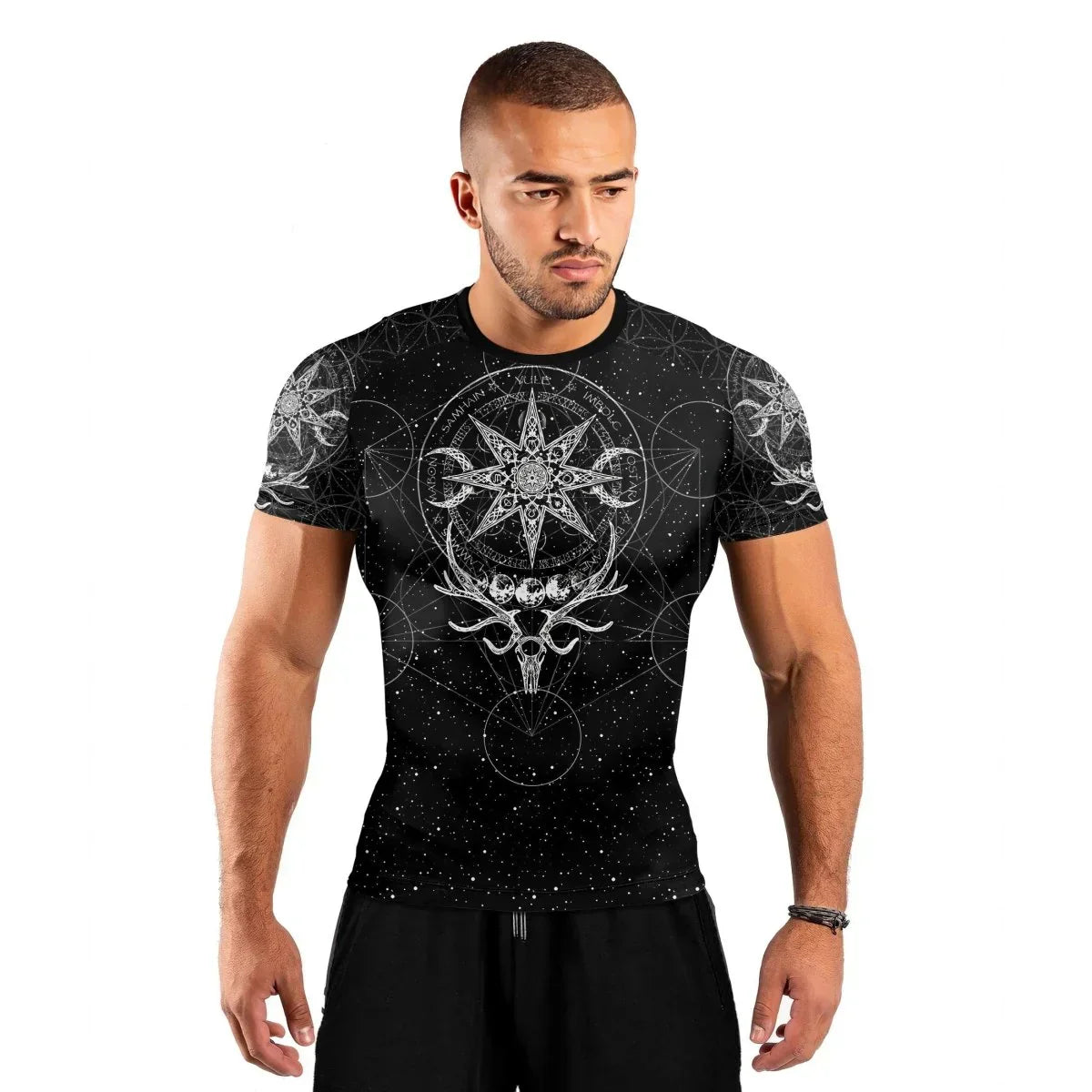YULE Vikings Men's Short Sleeve Rash Guard