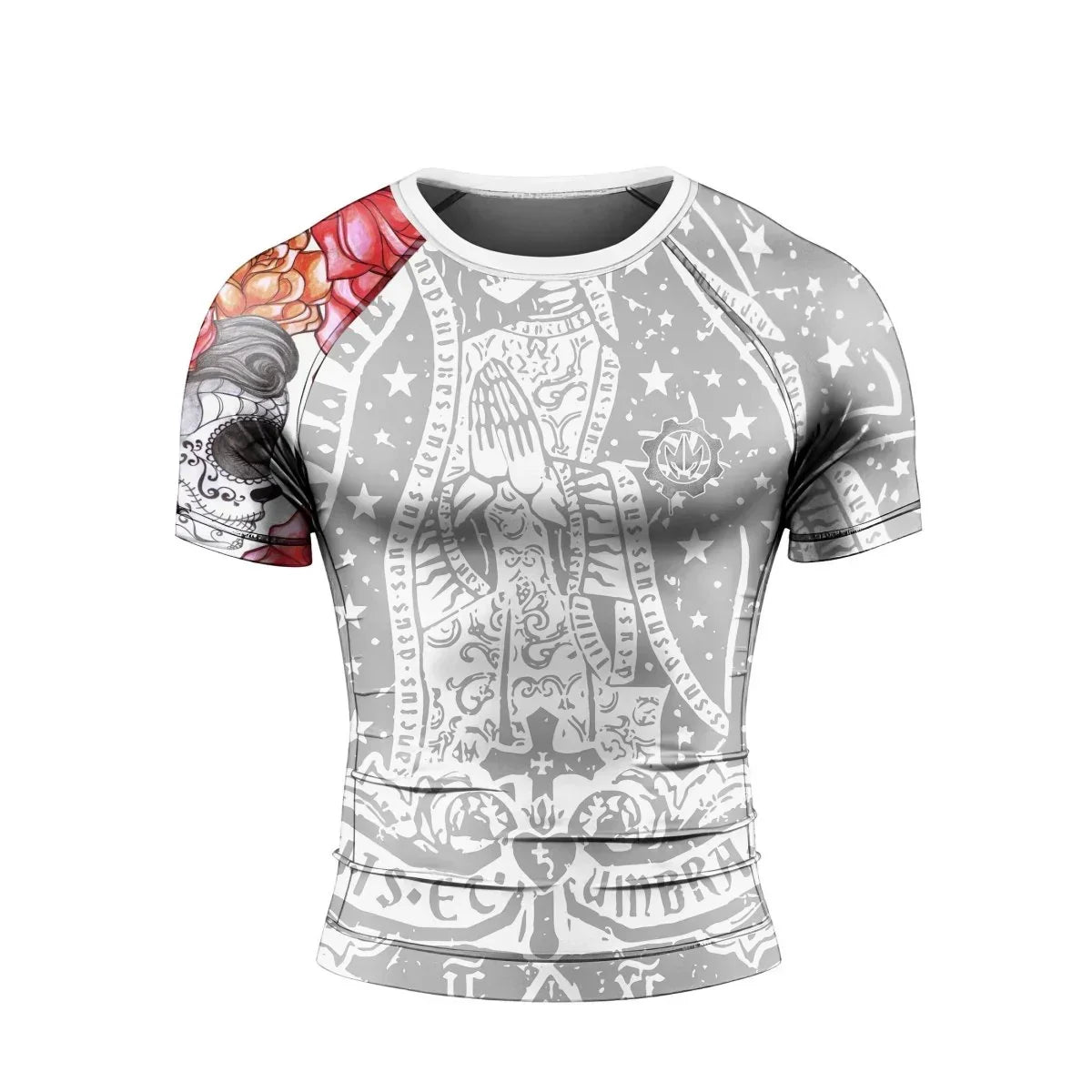 La Santa Muerte Men's Short Sleeve Rash Guard