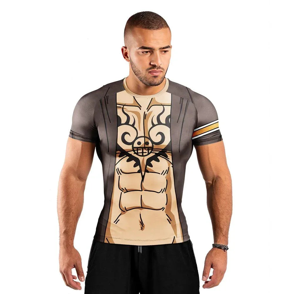 Trafalgar Law Skin One Piece Short Sleeve Rash Guard