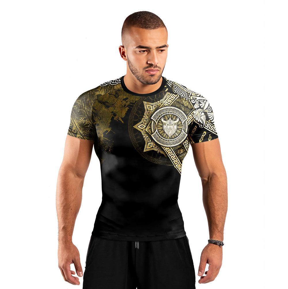 Viking Warrior Medal Short Sleeve Rash Guard