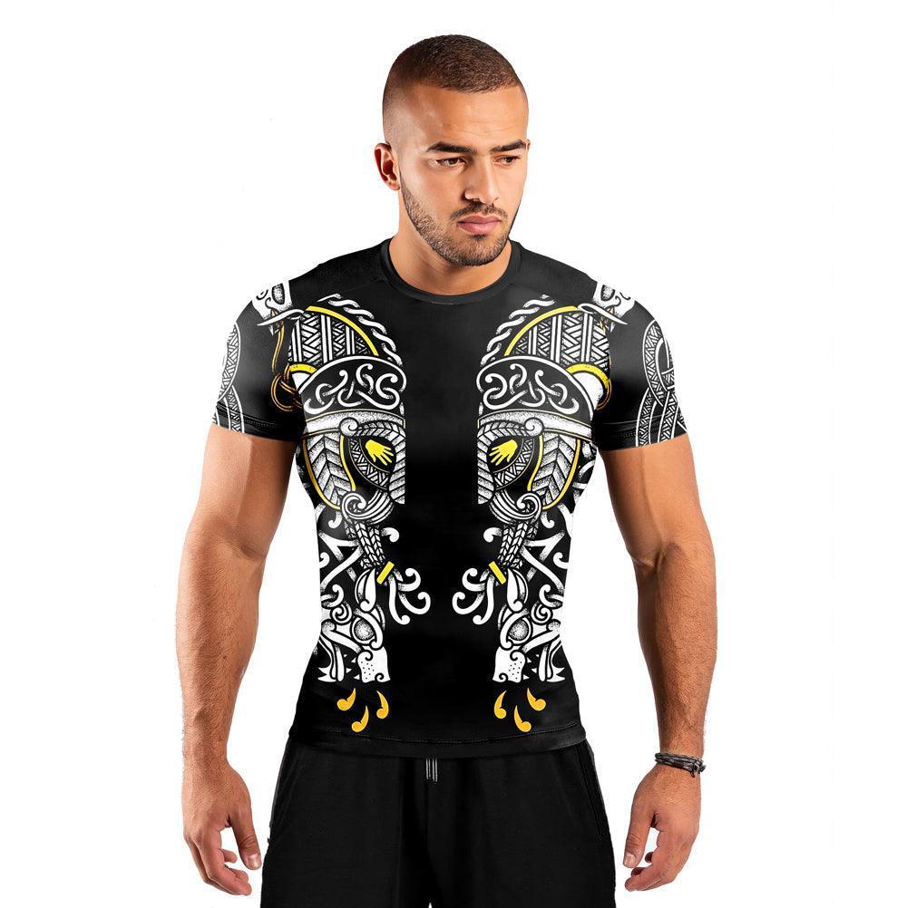 Odin' Eyes Men's Short Sleeve Rash Guard