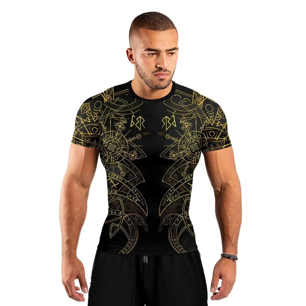Helm Of Disguise Men's Short Sleeve Rash Guard