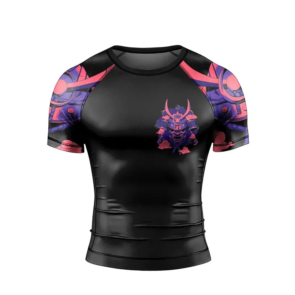 Devil Shogun Helmet Short Sleeve Rash Guard