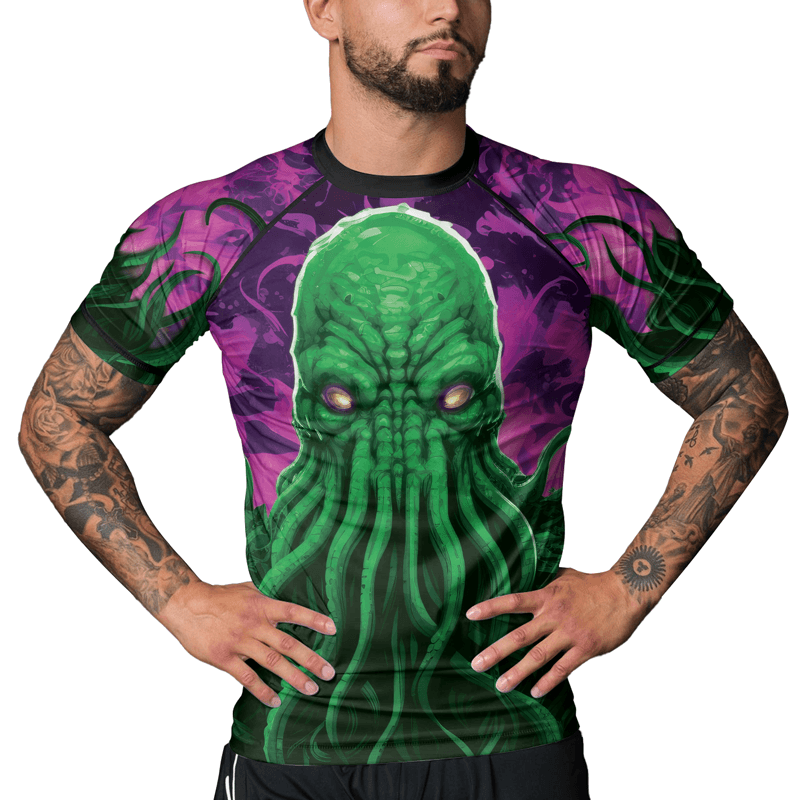 Rashninja Madness Manifest Octopus Men's Short Sleeve Rash Guard