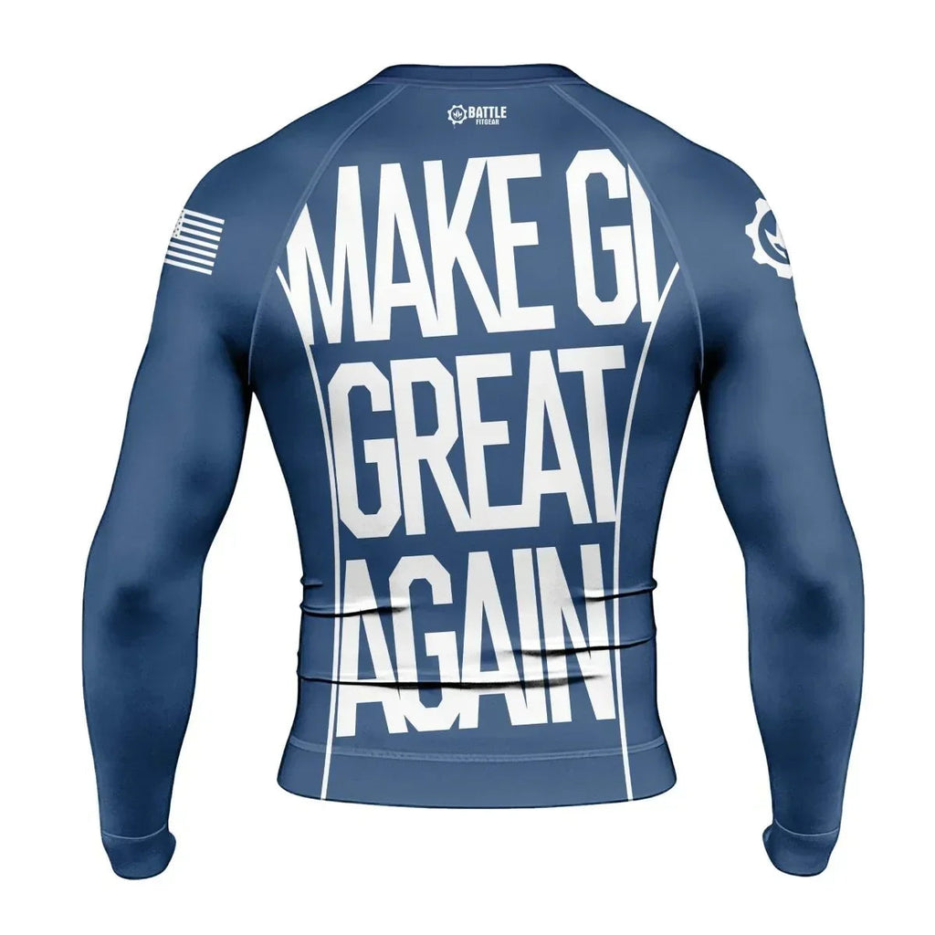 Make Gi Great Again Men's Long Sleeve Rash Guard