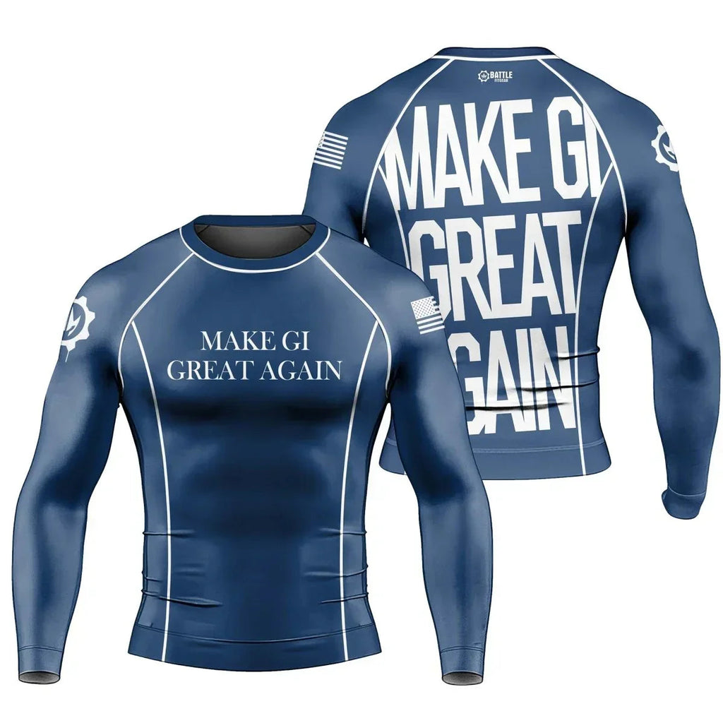 Make Gi Great Again Men's Long Sleeve Rash Guard