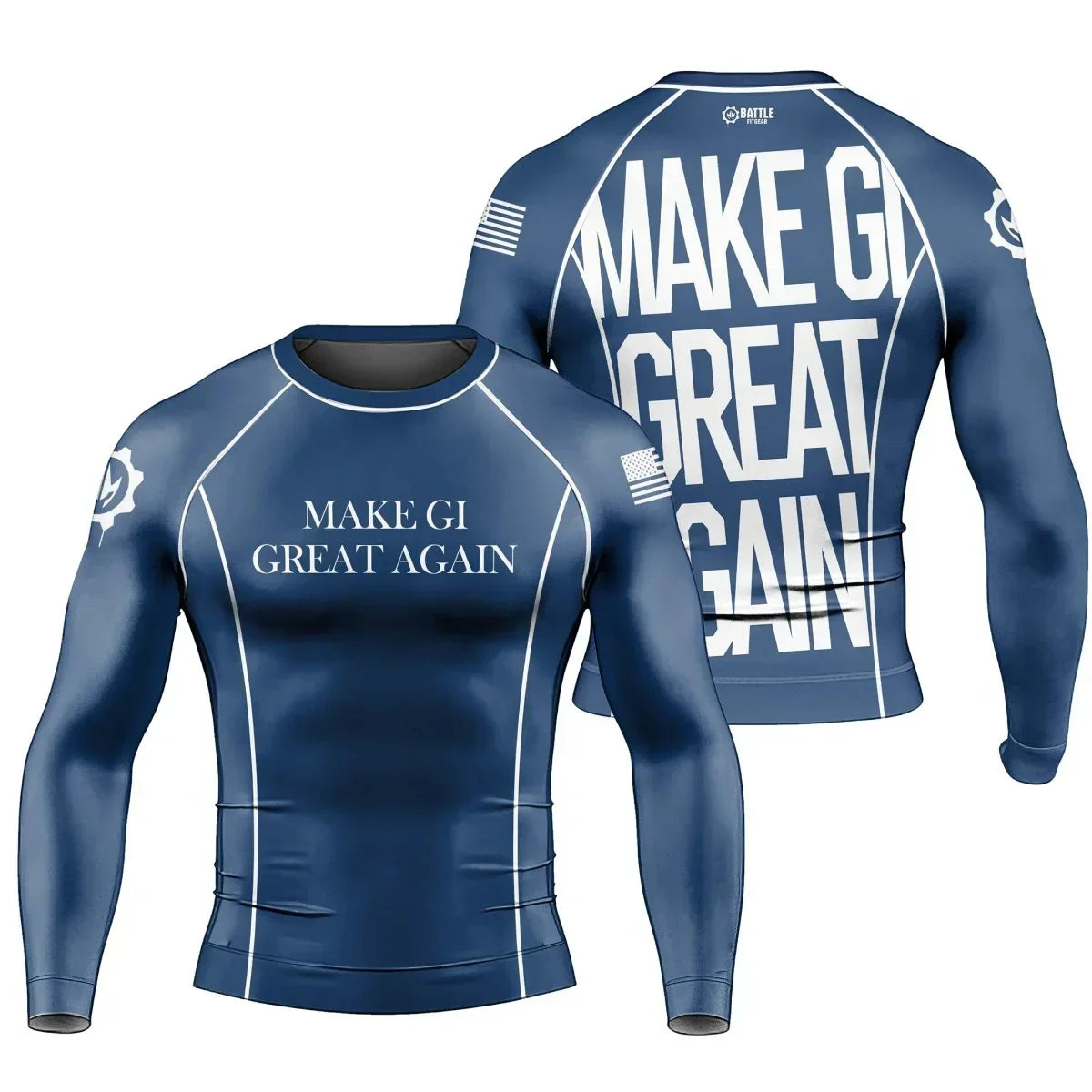 Make Gi Great Again Men's Long Sleeve Rash Guard