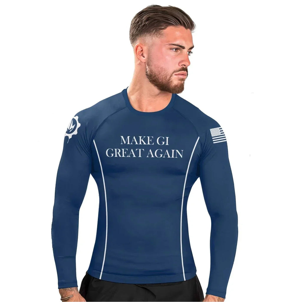 Make Gi Great Again Men's Long Sleeve Rash Guard