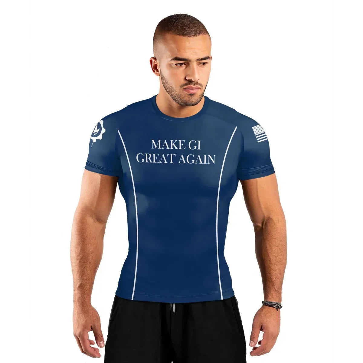 Make Gi Great Again Men's Short Sleeve Rash Guard