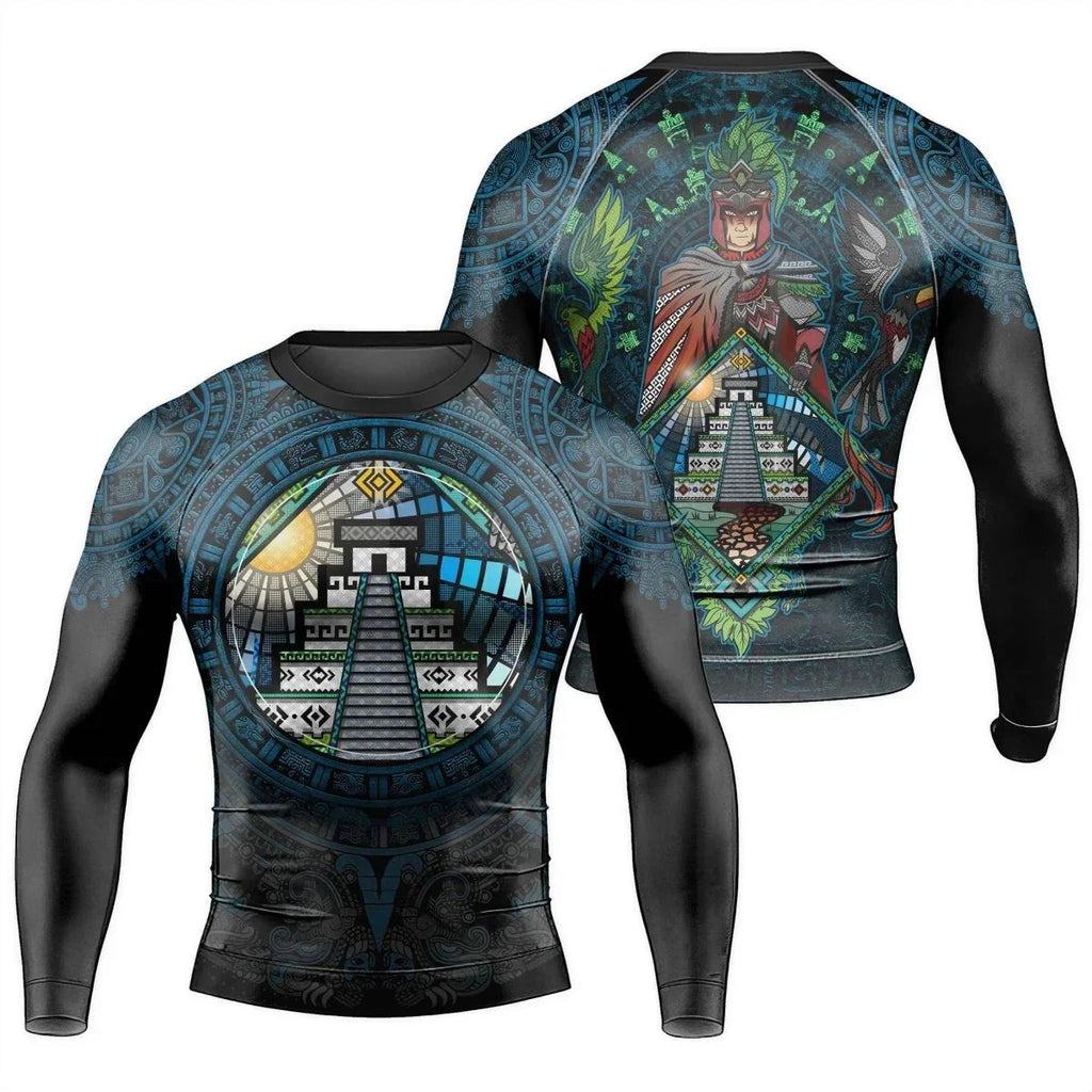 Mayan Guardian Men's Long Sleeve Rash Guard