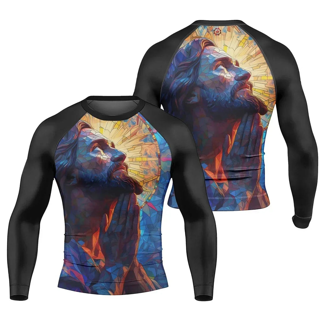 Merciful Guardian Men's Long Sleeve Rash Guard