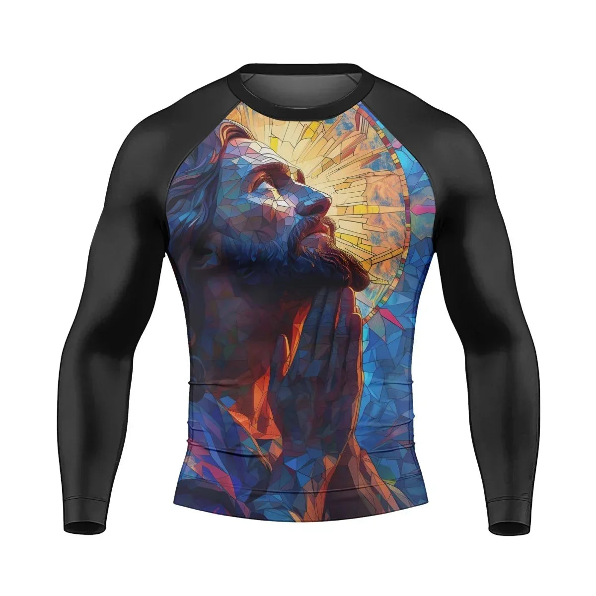 Merciful Guardian Men's Long Sleeve Rash Guard