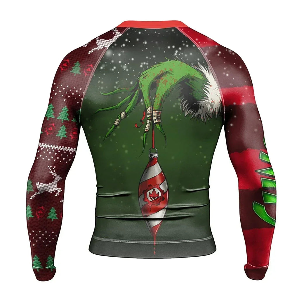The Clinch Christmas Long Sleeve Rash Guard