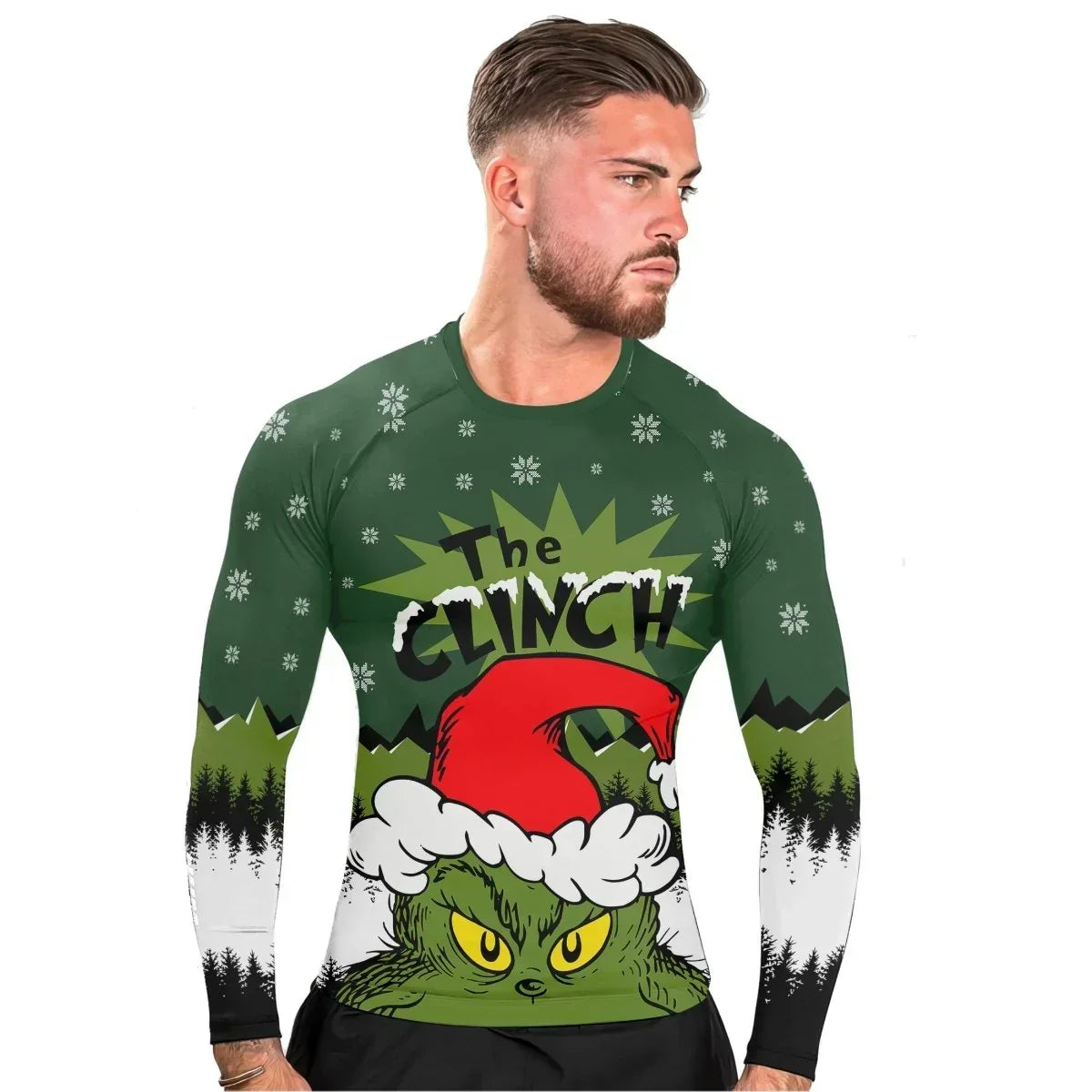 Clinch Santa Clause Long Sleeve Rash Guard