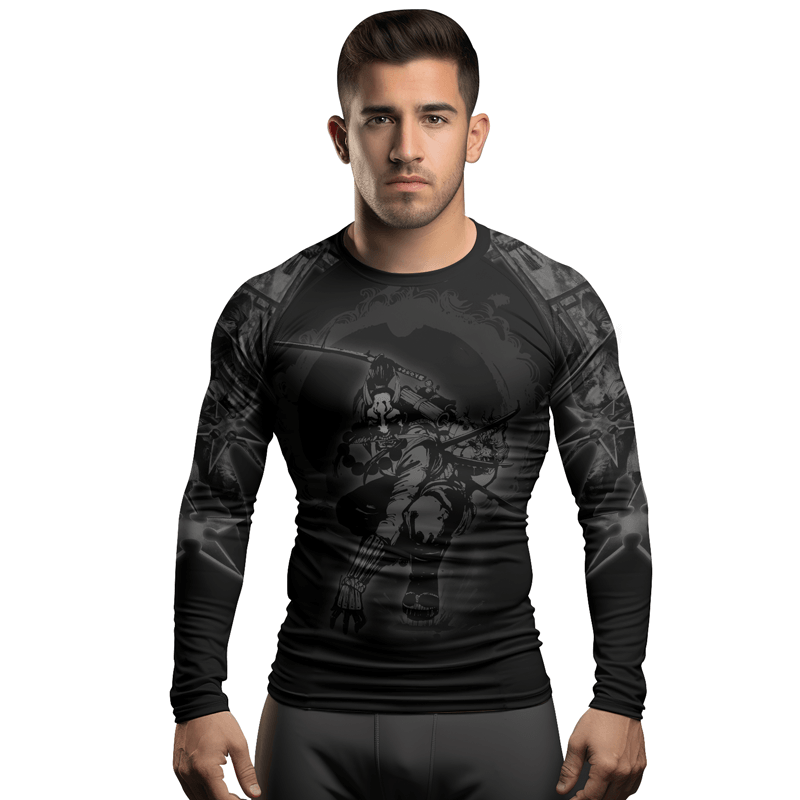 Rashninja Warrior's Whispers Men's Long Sleeve Rash Guard