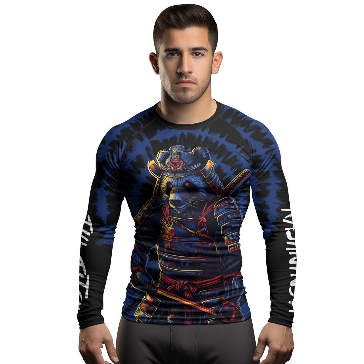 Rashninja Panda Samurai Essence Men's Long Sleeve Rash Guard