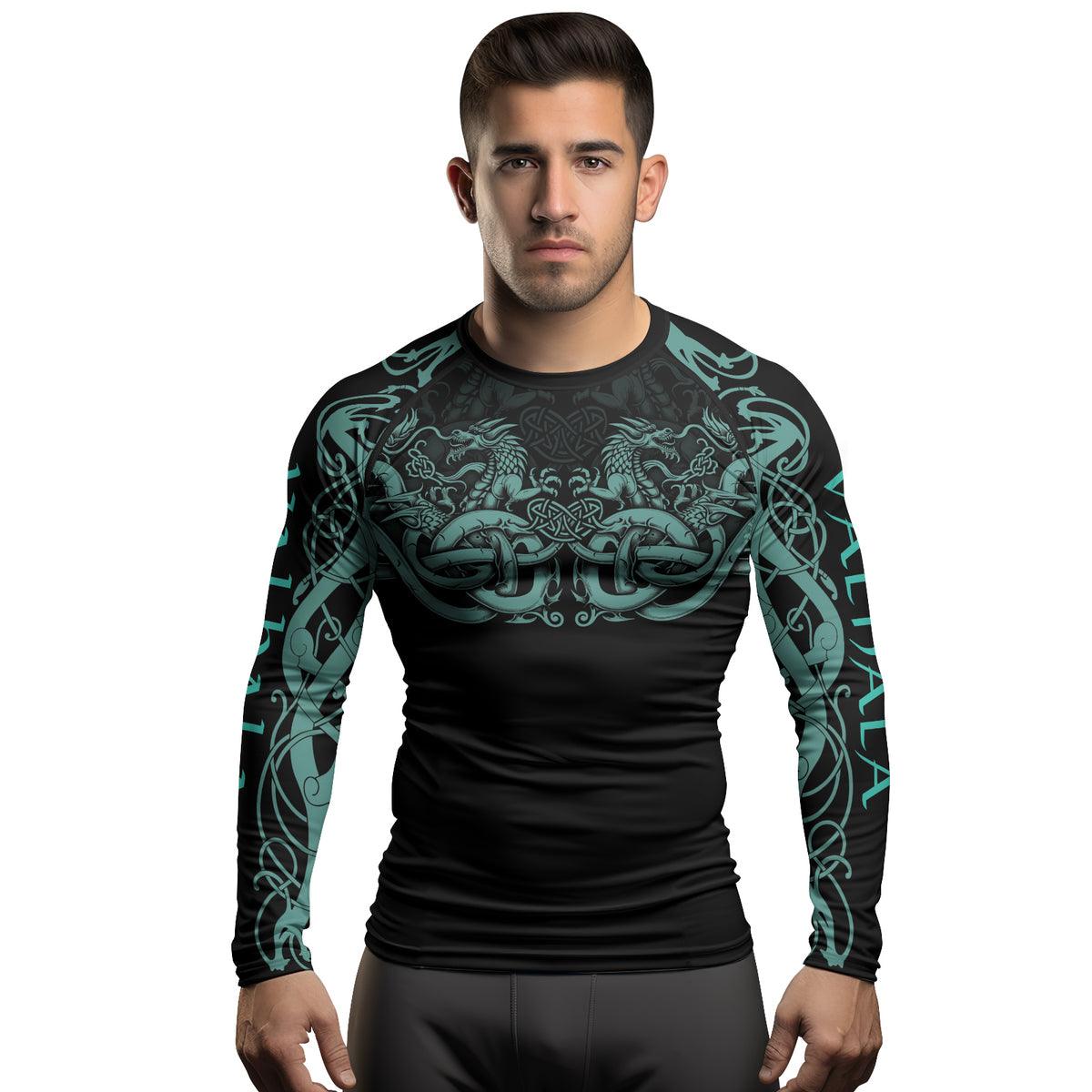 Rashninja Nordic Dragon Guardian Men's Long Sleeve Rash Guard