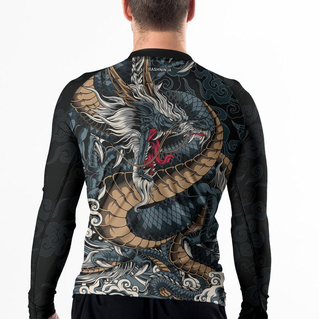 Rashninja Dragon Power Men's Long Sleeve Rash Guard