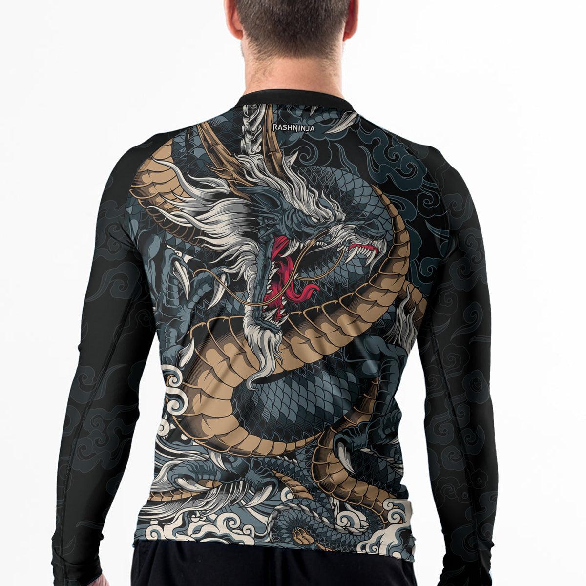 Rashninja Dragon Power Men's Long Sleeve Rash Guard