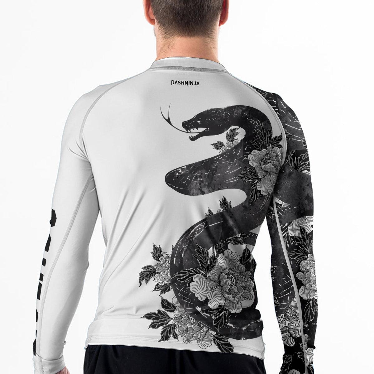 Rashninja Jiujitsu Snake Men's Long Sleeve Rash Guard