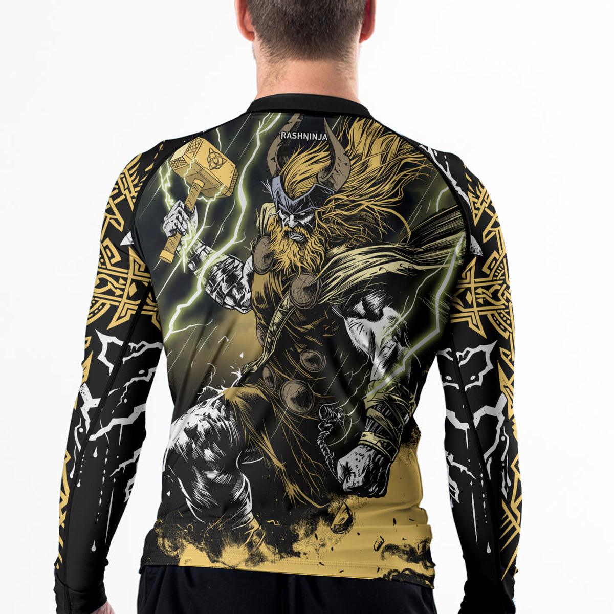 Rashninja Legendary God Of Thunder Men's Long Sleeve Rash Guard