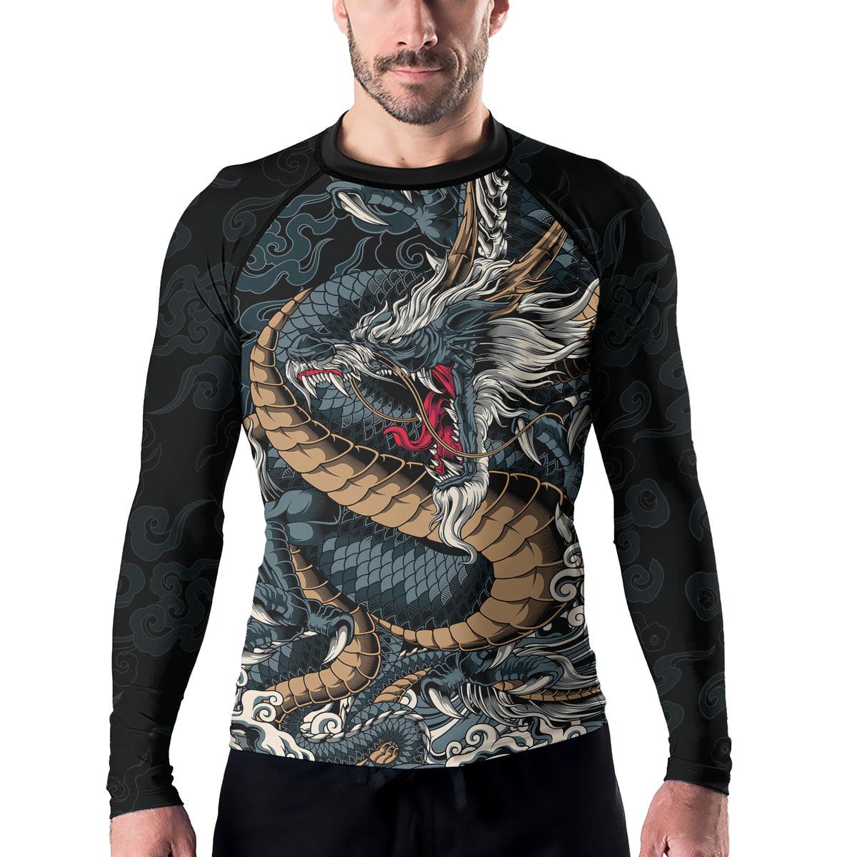 Rashninja Dragon Power Men's Long Sleeve Rash Guard