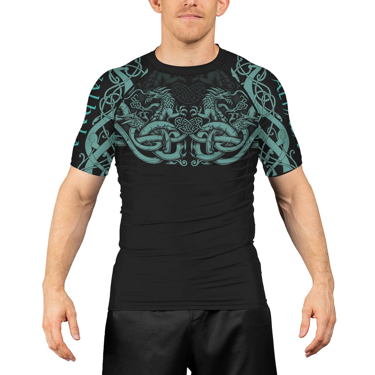Rashninja Nordic Dragon Guardian Men's Short Sleeve Rash Guard