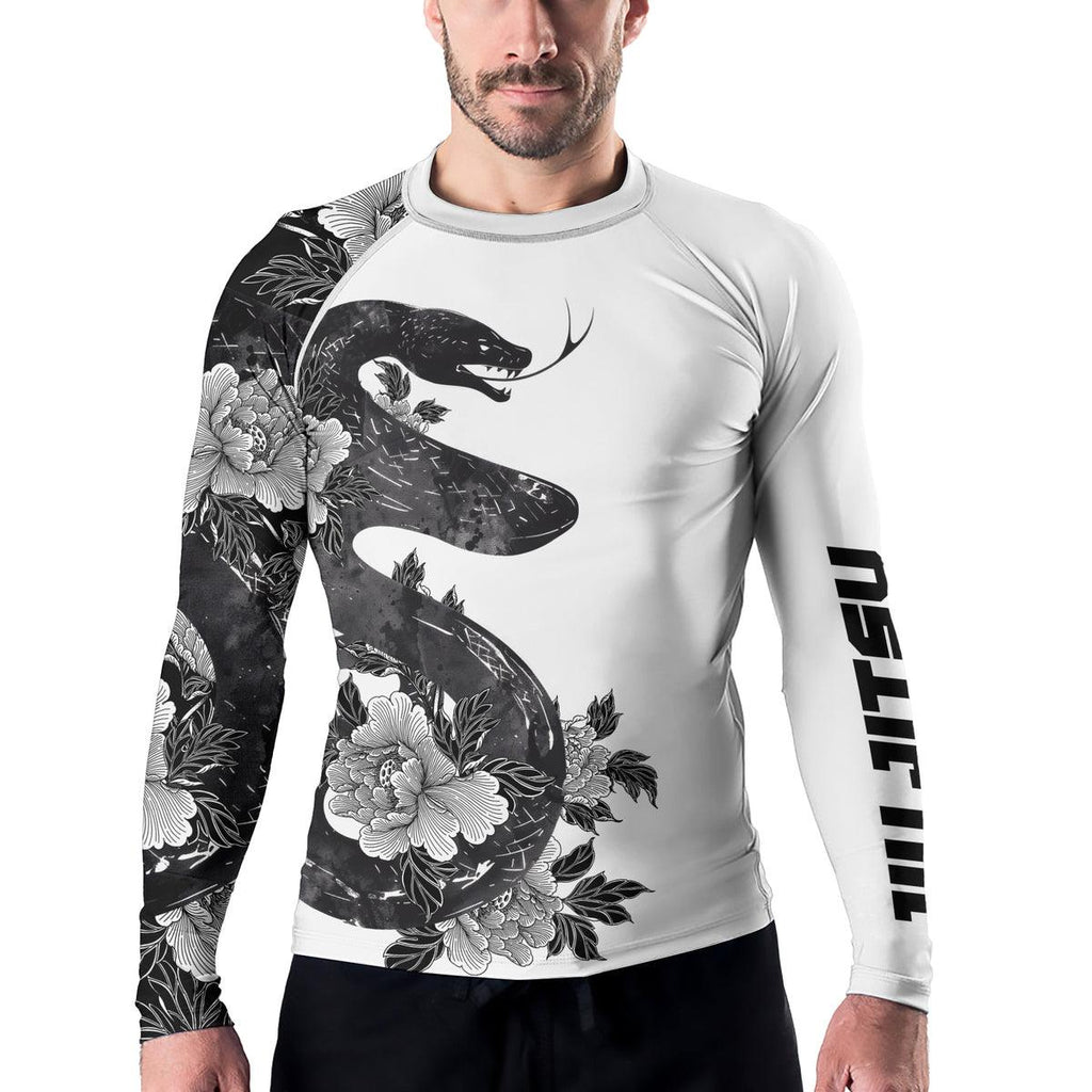 Rashninja Jiujitsu Snake Men's Long Sleeve Rash Guard