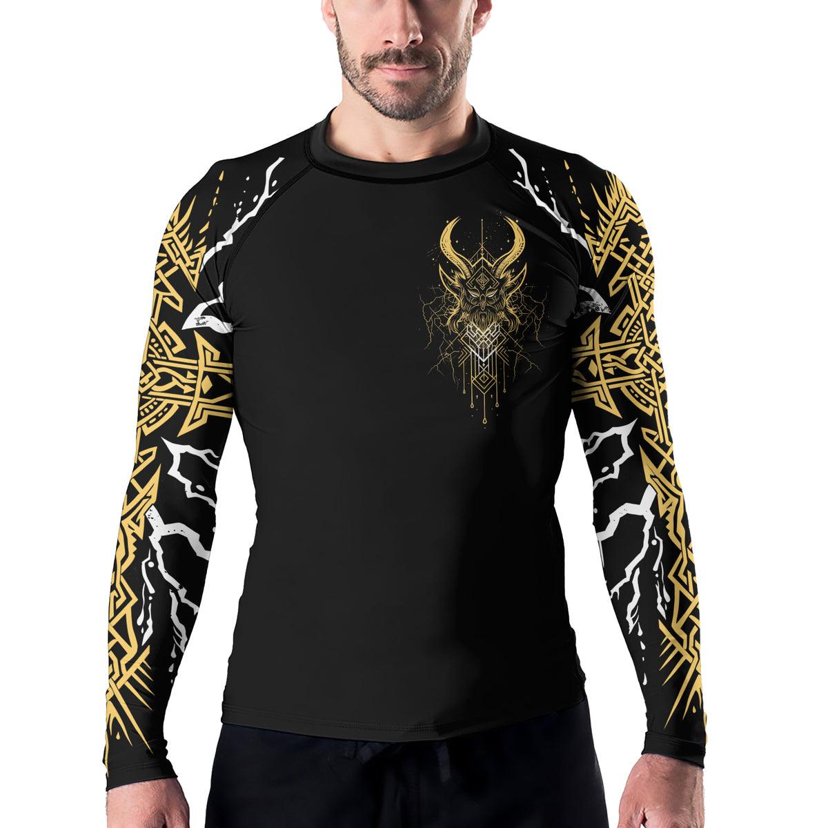 Rashninja Legendary God Of Thunder Men's Long Sleeve Rash Guard