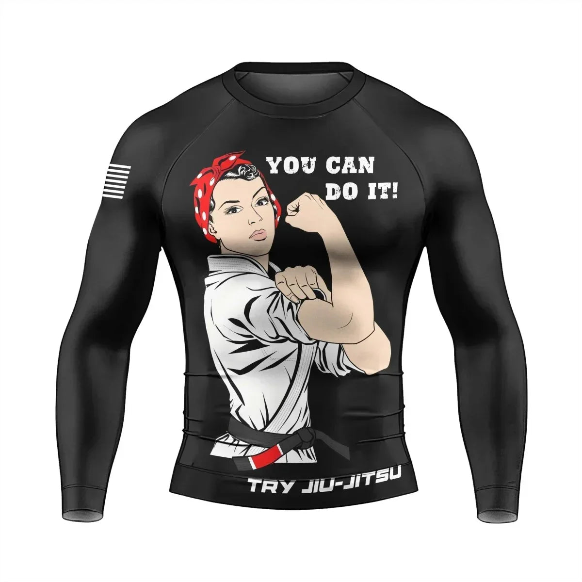 Mom Jiu-Jitsu Men's Long Sleeve Rash Guard