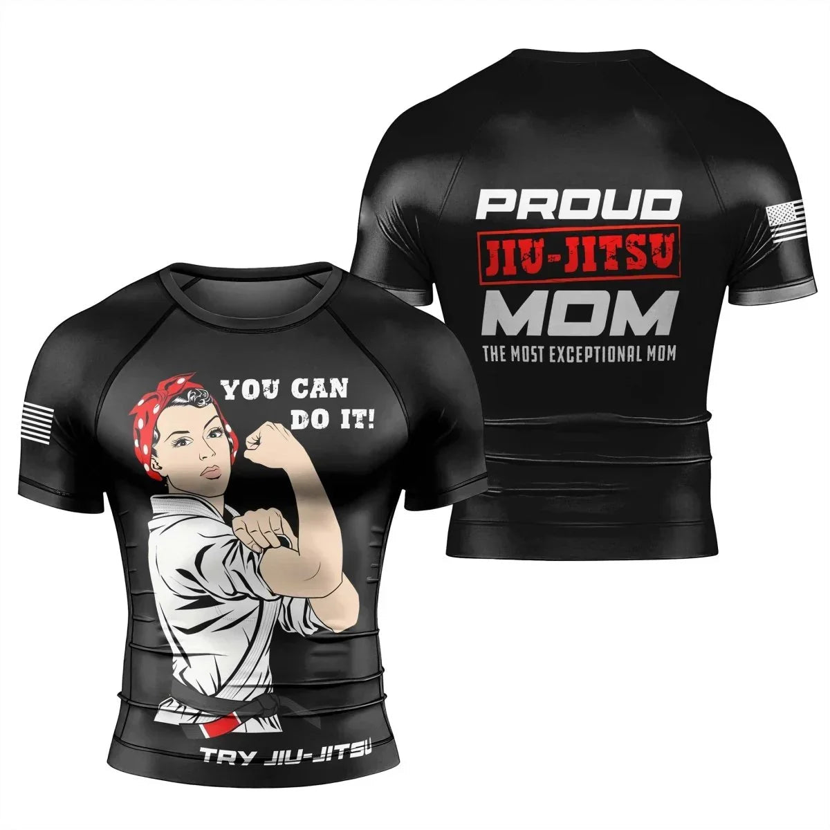 Mom Jiu-Jitsu Men's Short Sleeve Rash Guard
