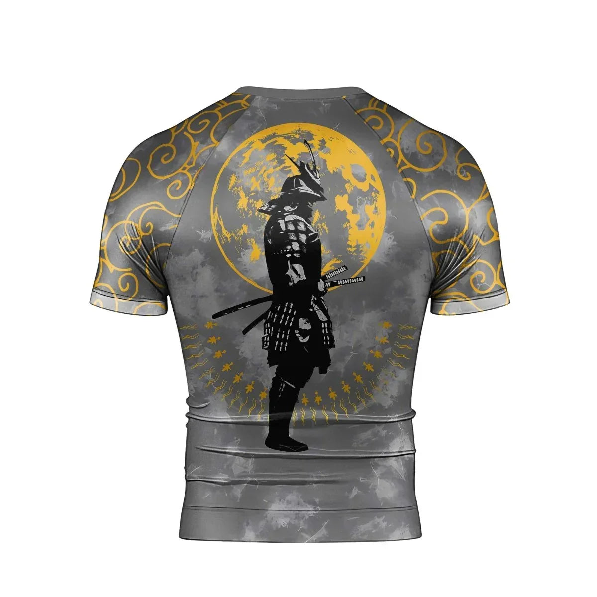 Moonlight Samurai Men's Short Sleeve Rash Guard