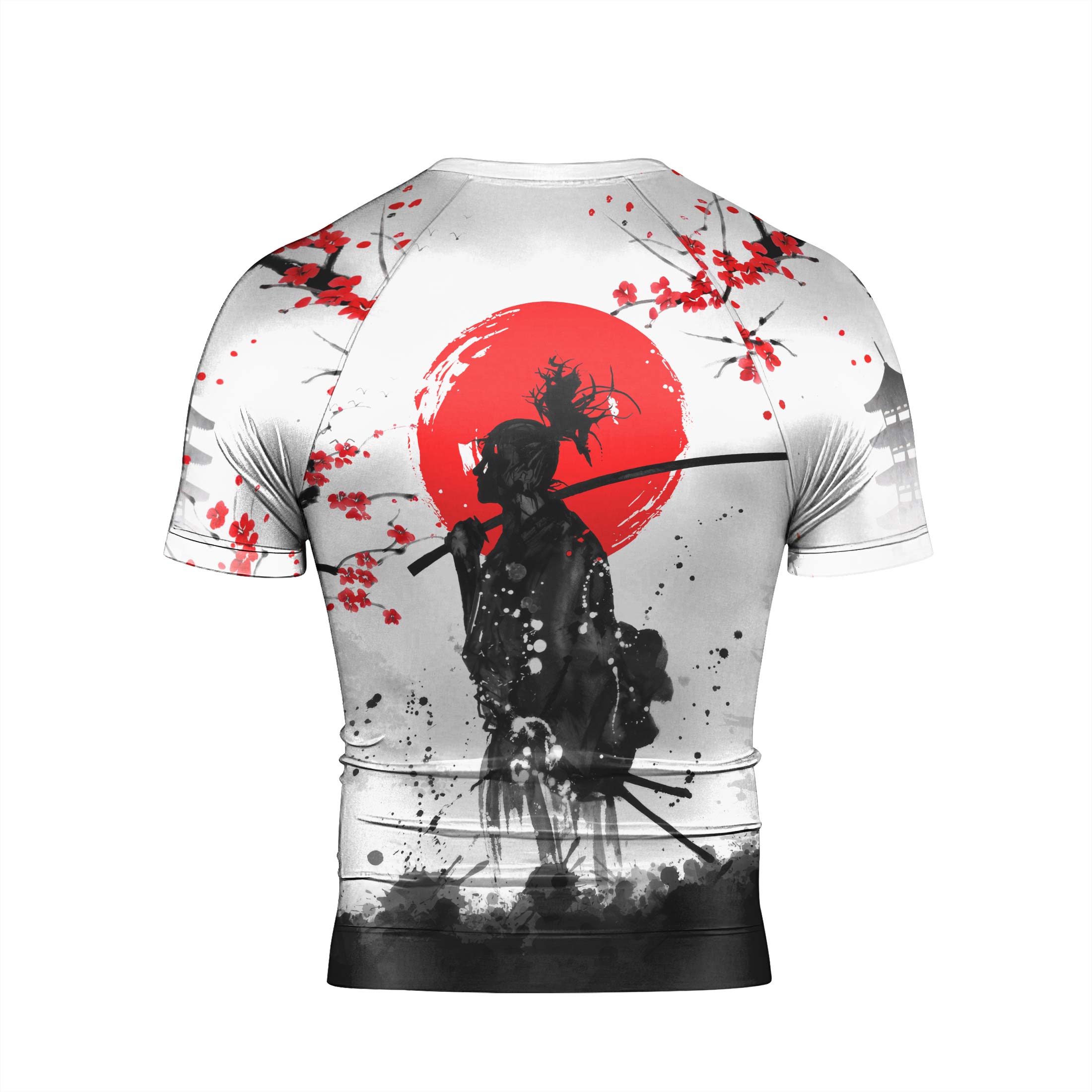 Musashi Versus Kojiro Men's Short Sleeve Rash Guard
