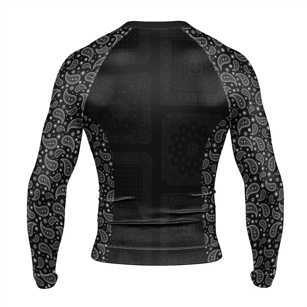 Mystic Paisley Men's Long Sleeve Rash Guard