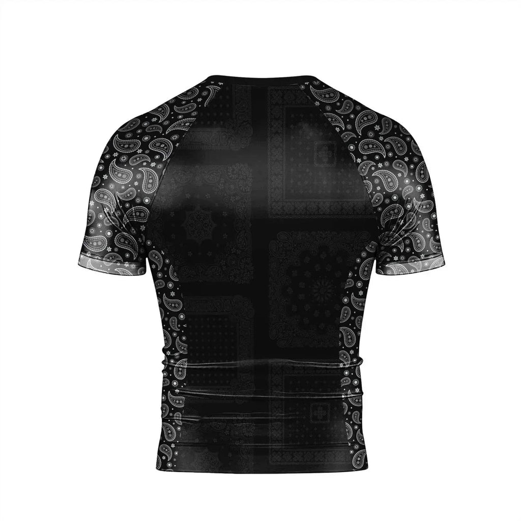 Mystic Paisley Men's Short Sleeve Rash Guard