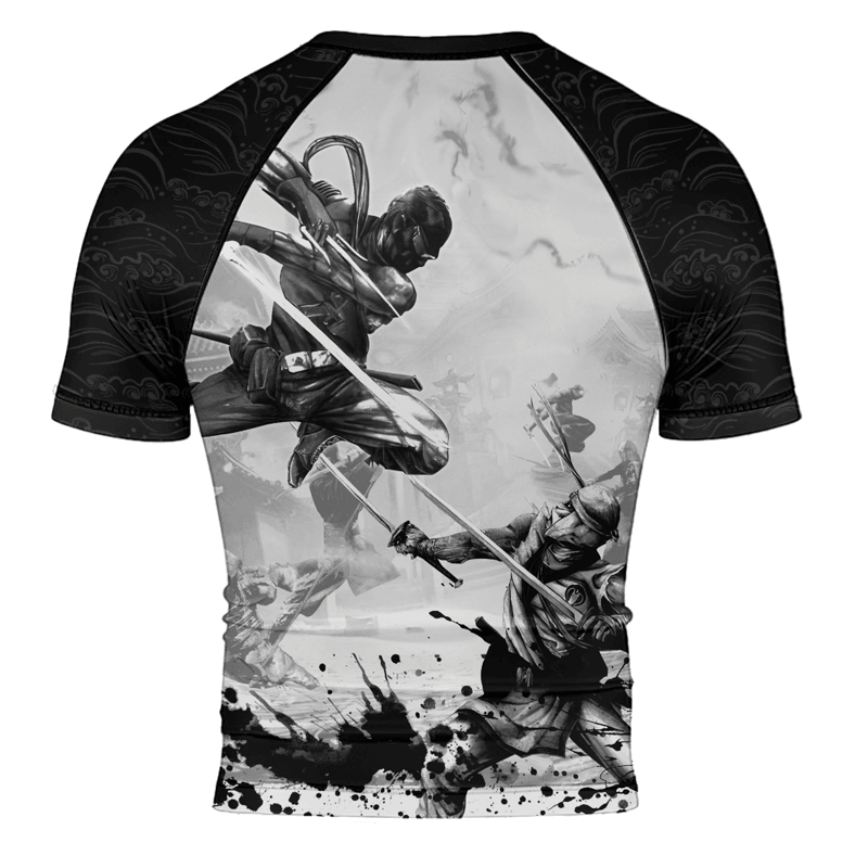 Rashninja Ninja Warfare Men's Short Sleeve Rash Guard